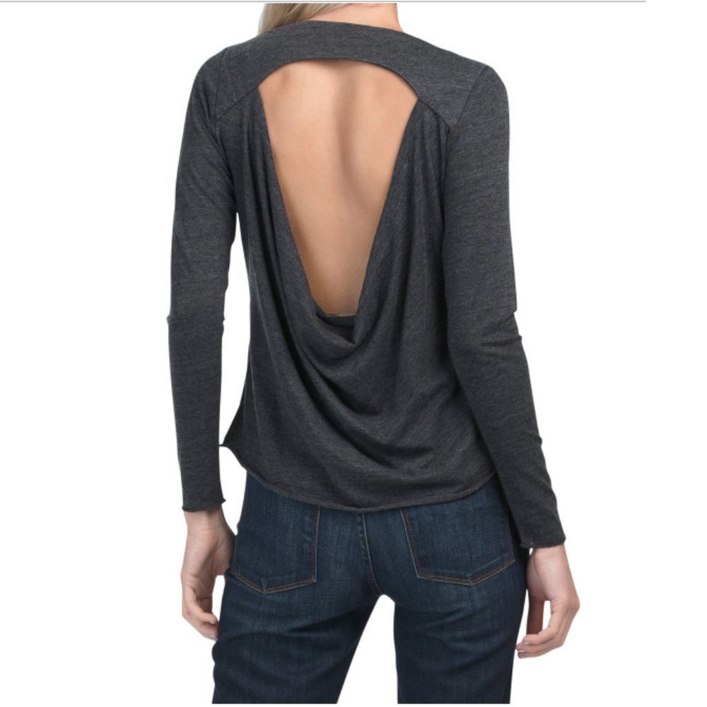 Chaser Vintage Triblend Front Vent Drape Back S - Picture 7 of 7